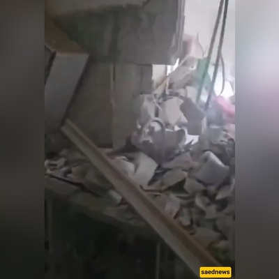 الإسرائیلیون یبکون من شده الدمار الذی سببته الصواریخ الإیرانیه