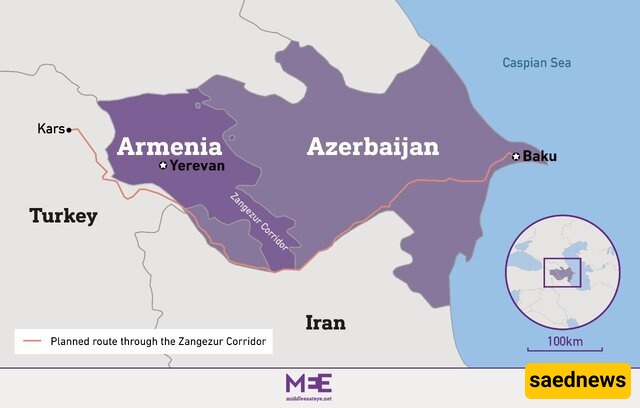 مستشار رئیس الجمهوریه یرد علی إنشاء ممر زنغزور