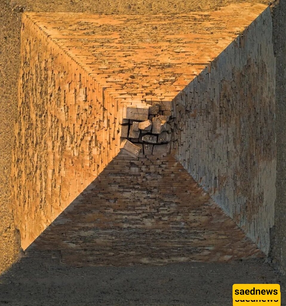 صوره تاریخیه: مصوّر فوق أهرامات مصر قبل 124 عامًا — تخیّل شعور الخوف عند النظر إلى الأسفل!