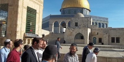 مستوطنون یقتحمون الأقصى ویؤدون طقوسًا تلمودیه تحت حراسه الاحتلال