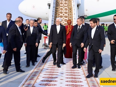 النائب الأول لرئیس الجمهوریه یصل إلى ترکمانستان