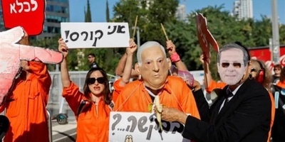 المتظاهرون یطالبون بمحاکمه نتنیاهو بتهم الفساد