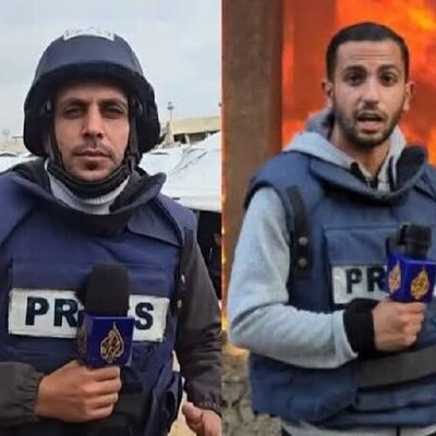 الجیش الصهیونی یعترف باغتیال صحفیین فی محیط مستشفى الشفاء بغزه