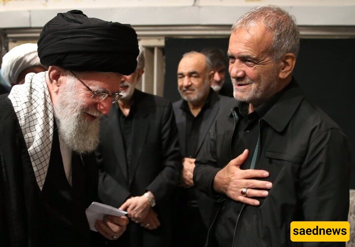 الرئیس بزشکیان یشکر قائد الثوره الاسلامیه علی دعمه