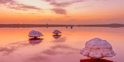 بحیره لیبار، تشابهار — منظر طبیعی وردی مذهل