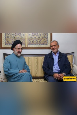 تحلیل لأناقه مسعود بزشکیان، "أکثر رؤساء العالم تعلیماً": من الستره المقلوبه إلى البذله والعباءه الذهبیه + صور