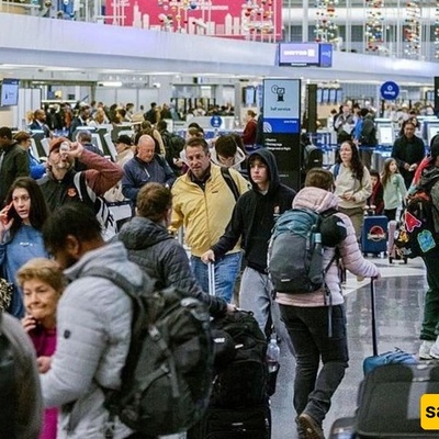 عاصفه شتویه تعطل السفر خلال العطلات وتلغی 1500 رحله جویه