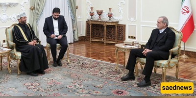 بزشکیان : ایران ترغب فی تنفیذ الاتفاقات الثنائیه وتوسیع شامل للعلاقات مع عمان