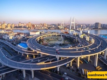 نظره على الهندسه الحضریه المبتکره فی الصین: کیف حل جسر حلزونی بطول 8 کیلومترات مشاکل المرور فی شنغهای