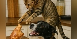 تعاون مذهل بین کلب وقط لسرقه الطعام من المطبخ / عملیه خاصه من کوبرا 11 – هل هذا ممکن فعلاً؟