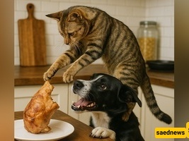 تعاون مذهل بین کلب وقط لسرقه الطعام من المطبخ / عملیه خاصه من کوبرا 11 – هل هذا ممکن فعلاً؟