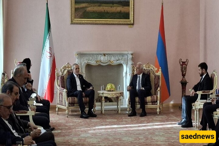 بزشکیان: تم التوصل إلى اتفاقیات مفیده للغایه خلال الزیاره إلى أرمینیا