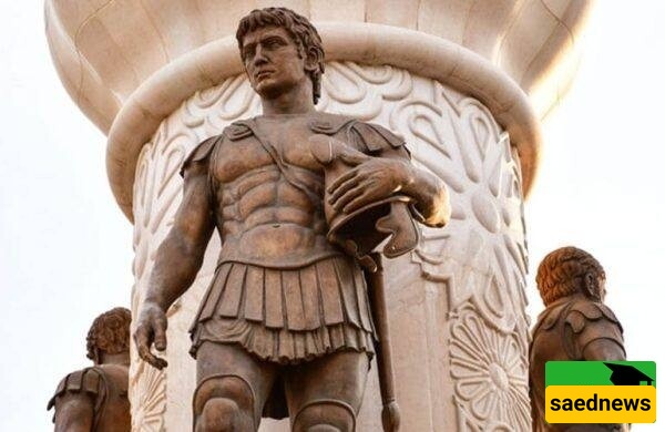 تحت تراب العراق، سر قدیم یظهر: اکتشاف معبد مزدوج ونقش للإسکندر الأکبر وزیوس