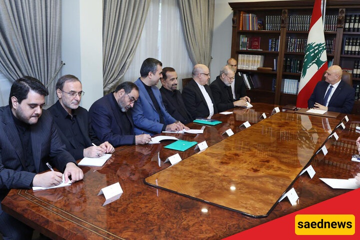 الرئاسه اللبنانیه تصدر بیانا بشأن تفاصیل لقاء عون ولاریجانی