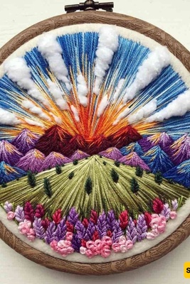 رحله فی عالم تطریز الخیوط الکریمیه