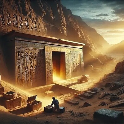 صور: اکتشاف غرفه دفن فی مقبره جفاحابی؛ القصه المأساویه "لابنه حاکم الفرعون" المصابه بمرض خلقی