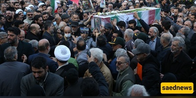 أهالی أقضیه العاصمه طهران یشیعون 5 من شهداء الأمن