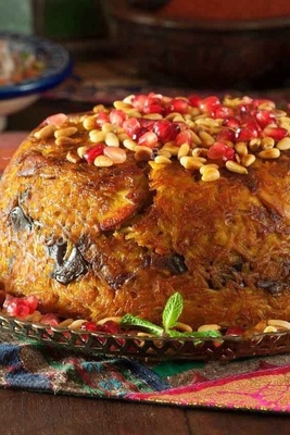 کیفیه تحضیر طاجین الإیران الشهیر باللحم والذره!