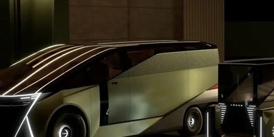 نظره على لحظه کشف لکزس عن نموذج LS الرادیکالی ذو الست عجلات بتصمیم داخلی فائق الفخامه