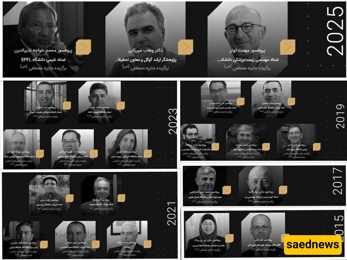 جائزه المصطفى (ص) 2025 تکرّم ثلاثه من أبرز علماء العالم الإسلامی