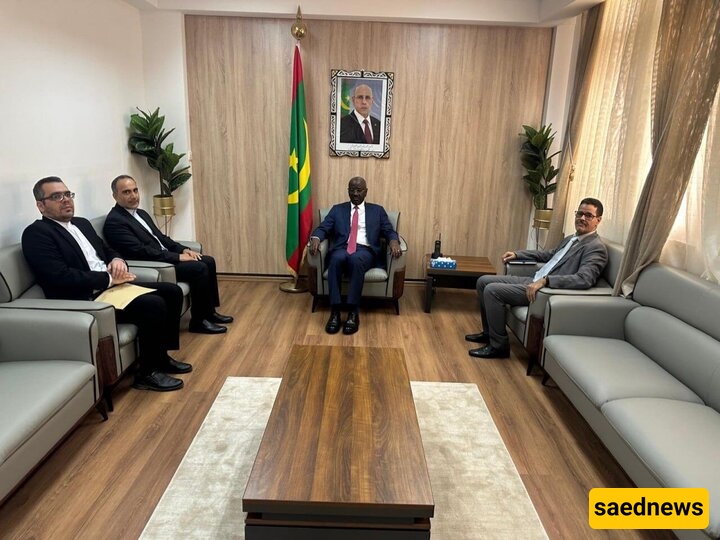 لقاء سفیر إیران مع وزیر الخارجیه الموریتانی؛ التأکید على تعزیز العلاقات بین البلدین فی ظل الاعتداءات الصهیونیه على إیران