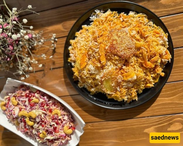 وصفه أرز بالملفوف والدجاج المبشور